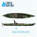 4,3 m LLDPE / HDPE Pêche à la Rotomoulée Sit on Top Kayak Wholesale, Stable Quality, Good Price